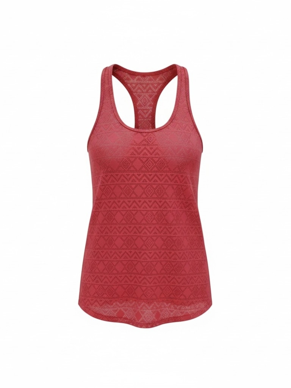 India Boutique Hot Pink Lace Knit Tank